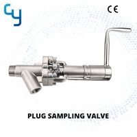 Vanne d'échantillonnage en acier inoxydable avec filetage résistant à la corrosion et aux hautes températures pour échantillonneur d'asphalte