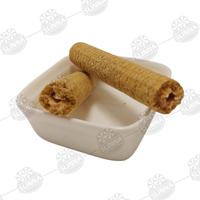 Vente en gros de délicieux rouleaux de lait d'avoine halal gaufrettes soufflées saveur fraise biscuits remplissage lait confiture bâton fibre boîtes en vrac emballage