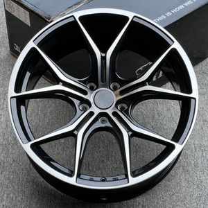 Jantes en alliage décalées de <span class=keywords><strong>19</strong></span> <span class=keywords><strong>pouces</strong></span> 5x108/112/114.3 ET35 finition noire usinée compatibles avec Peugeot 308 508 Volvo S60 V60 Citroën C5 - Product Image 1