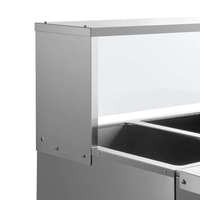 Lyroe Réchauffeur de soupe rapide en acier inoxydable de haute qualité Chauffage électrique commercial Puits ouvert Table