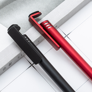 Stylo promotionnel multifonction 3-en-1 avec support de téléphone portable, écran personnalisable, encre écologique, certifié CE - Product Image 2