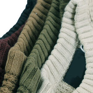Finch Garment Waffle Knit Sweater Hombres Jacquard Knitwear Winter Cotton Pullover Diseñador Cuello redondo Suéter de punto personalizado - Product Image 3