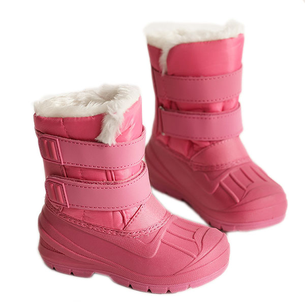 Bottes de neige d'hiver imperméables pour enfants avec doublure chaude