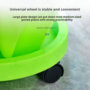 Jardinière verticale en forme de cylindre de chocolat A29 pour pot en plastique empilable intérieur/extérieur avec décoration au design élégant - Product Image 5