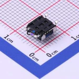 UK-B02130-G3.5-250 Tactile Switch SMD-4P,6.2x6.2mm Switch Single Pole Single Throw Round Button 2.5N Vertical Mount - Product Image 2