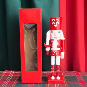 Statue de <span class=keywords><strong>Casse</strong></span>-<span class=keywords><strong>Noisette</strong></span> Soldat de 25 cm, Collection Traditionnelle Rouge et Blanc, Décoration Festive pour Fêtes - Product Image 2