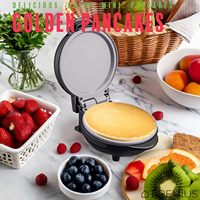 Machine à gaufres Pancerka 2026 pour enfants, crêpes, paninis, petit-déjeuner, déjeuner, collation, mini gaufrier en stock aux États-Unis