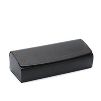 Étui à lunettes de soleil rectangulaire pour homme avec logo personnalisé, motif rétro uni, extra large, simple, anti-pression, pour myopie