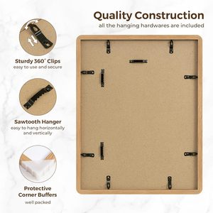 Gỗ hình ảnh khung mộc mạc <span class=keywords><strong>11x14</strong></span> tường trang trí nội thất khung ảnh <span class=keywords><strong>11x14</strong></span> Tempered Glass 8x10 khung <span class=keywords><strong>Mat</strong></span> sồi tự nhiên màu 1 gói - Product Image 5