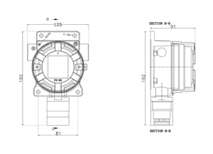 海龙 MON-ST-FS-80-W 固定式气体检测仪 IP65 适用于石油化学工程、钢铁、环保、制药行业 - Product Image 2