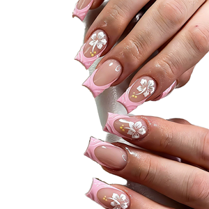 Ongles artificiels faits à la main de haute qualité à prix de gros avec colle, OEM ODM, étiquette privée, faux ongles - Product Image 1