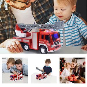 <span class=keywords><strong>Camion</strong></span> <span class=keywords><strong>de</strong></span> pompiers jouet à l'échelle 1:16 avec lumières et sons, <span class=keywords><strong>camion</strong></span> à friction, jouets pour enfants - Product Image 6