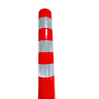 Poteau de signalisation routière flexible de haute qualité 750 mm, poteau de signalisation routière, poteau souple en plastique PU réfléchissant de qualité ingénieur