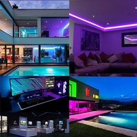 Bande lumineuse LED RGB 5V, modèle 5050, basse tension, USB, lumière d'ambiance pour téléviseur, barre lumineuse musicale à intensité variable