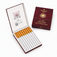 Étui à cigarettes doré, étui d'emballage pour cigarettes, étui à cigarettes étanche avec briquet, boîtes en carton écologiques noires et blanches