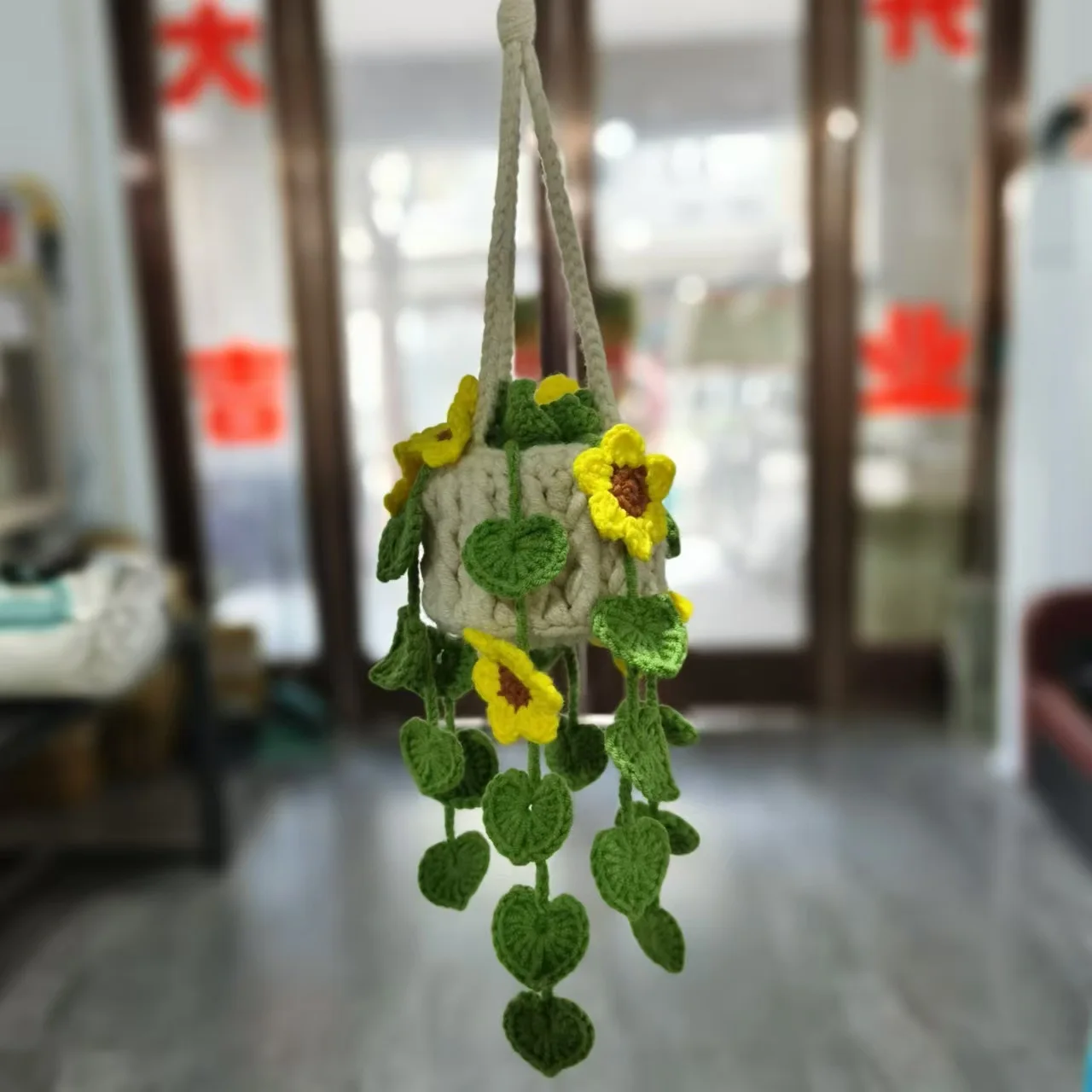 Cesto Sospeso con Girasoli