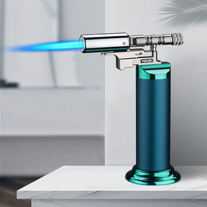 Accenditore di pistola a spruzzo a prova di vento più leggero gonfiabile per sigaretta di moxibustione sigaro pistola per Barbecue speciale fiamma blu accendino di fascia alta - Product Image 5