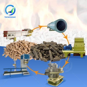 Ligne de production de granulés de biomasse OCEAN, machine à granulés de coques de riz à matrice annulaire verticale, machine à fabriquer des granulés de bois - Product Image 1