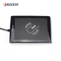 Lector de tarjetas portátil de escritorio Rice Micro 13,56 MHz RFID HF NFC 15693 con fuente de alimentación de interfaz USB