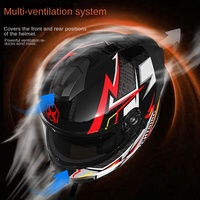 Casque de moto certifié 3C/DOT/GB811-2022A en ABS avec motif éclair, pour homme, hiver, rabattable, intégral, scooter/vélo électrique, pour femme