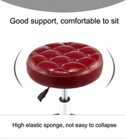 Tabourets de bar pivotants réglables nordiques en cuir rose fantaisie avec dossier, pour salle à manger, extérieur, hôtel, usage domestique, bar, pieds en acier, meubles