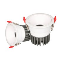 Lumière descendante anti-éblouissement super brillante, spot encastré LED moderne COB pour plafond de maison