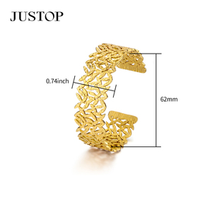 Pulseras OEM/OEM personalizadas, impermeables, de acero inoxidable, chapadas en oro, joyería de moda, hipoalergénicas, para mujer. - Product Image 5