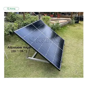 Suporte de painel solar de alumínio ajustável para varanda, estrutura de montagem solar de alumínio para suporte fotovoltaico