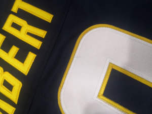 Kualitas Terbaik kustom #10 Justin Herbert #15 Ladd McConkey #3 Derwin James Jr. Jahitan jersey sepak bola Amerika - Product Image 2