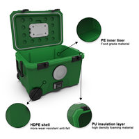 LIHENG 36L Portable Speaker Cooler Freezable Radio Leakproof Isolé Can Cooler Modern Waterproof Style for Travel Custom