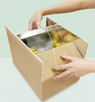 Boîte d'emballage d'expédition en carton ondulé 3 plis avec logo personnalisé pour appareils photo et électronique grand public, en matériaux recyclés, conception et taille personnalisées, thermique