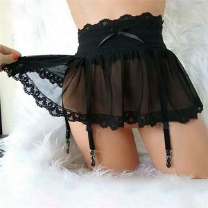 Vente chaude Sexy Lingerie Translucide Dentelle Jarretière Bandage Réglable Slip Sexy <span class=keywords><strong>Mini</strong></span> <span class=keywords><strong>Jupe</strong></span> pour les Femmes - Product Image 1