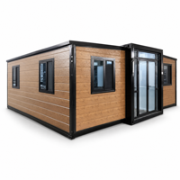 Cabine préfabriquée portable en conteneur, maison modulaire en kit pour bureau de jardin et hébergement sur chantier