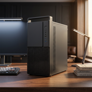 เคสคอมพิวเตอร์ <span class=keywords><strong>Antec</strong></span> Pyramid Mid Tower สำหรับ PC แบบ Matx พร้อมพัดลม เคสคอมพิวเตอร์ตั้งโต๊ะที่รองรับเมนบอร์ด ATX ทำจากโลหะแผ่น - Product Image 1