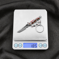 Accessoire pour figurines d'action Delta Force HawkOps, mini couteau porte-clés Creed en alliage de zinc léger de 9 cm