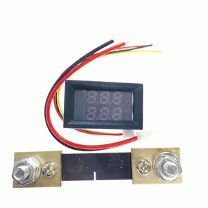 DC0-100V 10A/ 50A/ 100A LED DC dual display digital current voltmeter