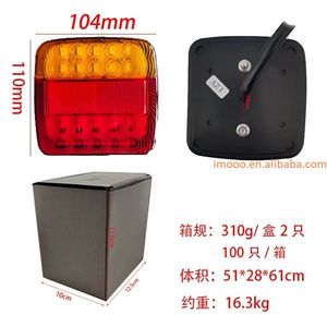 Feux arrière <span class=keywords><strong>de</strong></span> remorquage à LED au prix d'usine, feux <span class=keywords><strong>de</strong></span> <span class=keywords><strong>remorque</strong></span> 12V à 24V, lampe <span class=keywords><strong>de</strong></span> <span class=keywords><strong>plaque</strong></span> d'immatriculation, réflecteur étanche IP66, feux <span class=keywords><strong>de</strong></span> signalisation - Product Image 2