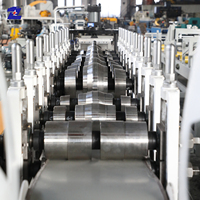 Chaîne de production de profilés métalliques entièrement automatique 380V pour le profilage à froid, durable, 0-25m/min, pour la construction