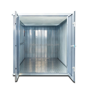 Contenitore di spedizione in acciaio pieghevole Design moderno prefabbricato Flat Pack negozi all'aperto e garage con spedizione a basso costo - Product Image 5