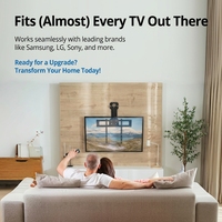 Soporte de Pared Motorizado Universal para TV con Movimiento Completo, Soporte Eléctrico Desplegable para Pantallas de 85 Pulgadas