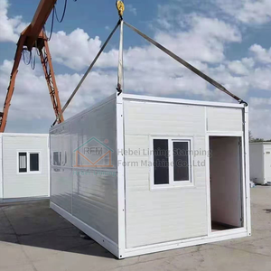 Paquete plano plegable contenedor casa prefabricada plegable oficina en casa para la venta para el almacén o sala <span class=keywords><strong>de</strong></span> estar uso casa plegable - Product Image 4