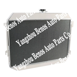 Relé de ventilador de cubierta de radiador de 4 filas de aluminio para Chevy Bel Air Impala 1963-1968 64 <span class=keywords><strong>65</strong></span> 66 67 - Product Image 2