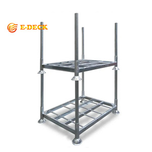 厂家直销金属钢制储物架，耐用重型运输可移动可堆叠材料架 - Product Image 3