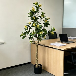 Fragrant-looking artificial sweet osmanthus branch with clustered tiny blooms for moon festival & tea <b>table</b> decor - Product Image 6