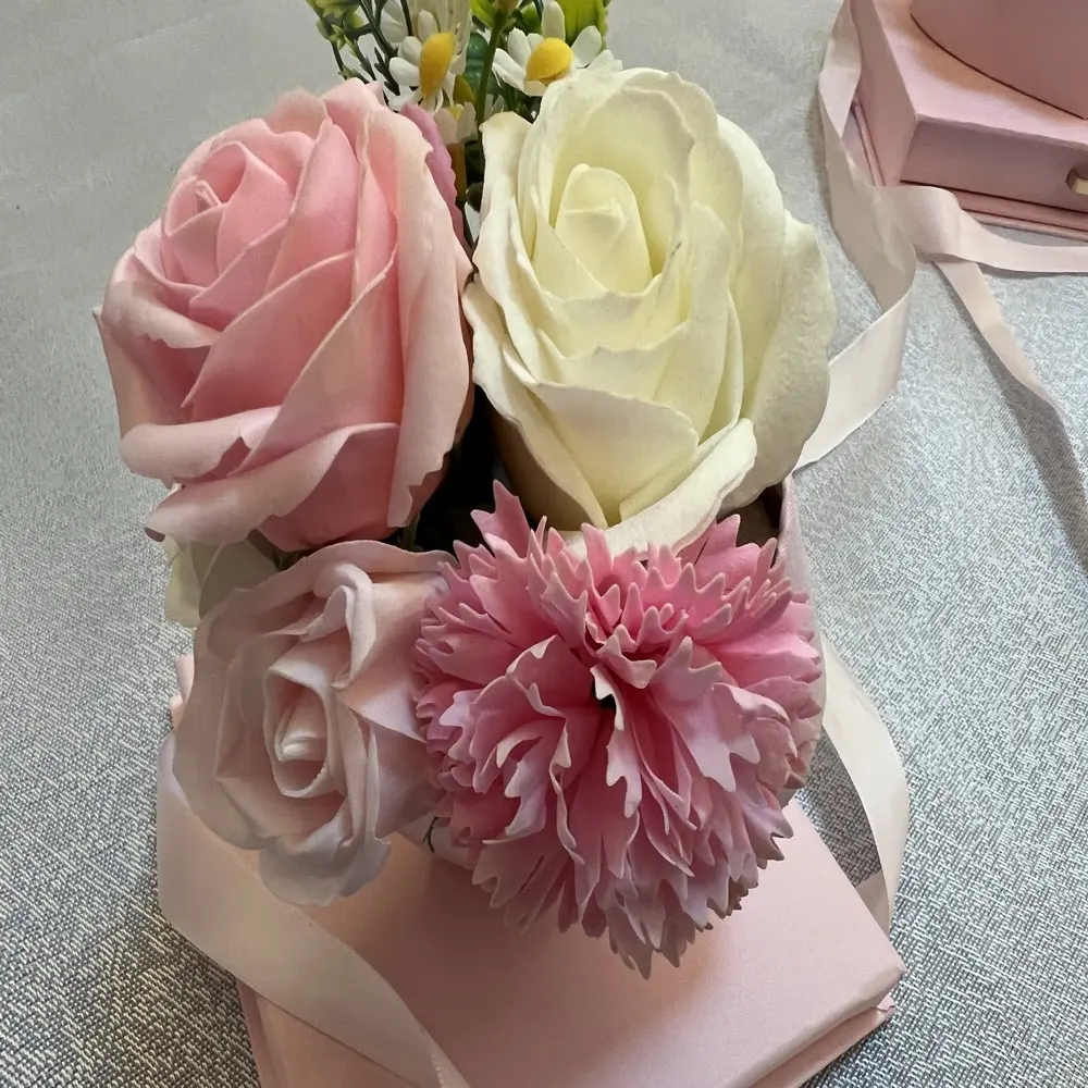 Herzform Bouquet Seife Rose Blume geeignet für Geschenk box Bouquet