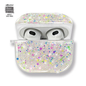 ที่กําหนดเองแววหูฟังกรณี Rhinestone Frosted Tpu หูฟังพกพากรณีสําหรับ Airpods Gen2 <span class=keywords><strong>Gen3</strong></span> Pro - Product Image 1