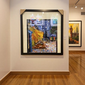 Suzhou <b>Embroidery</b> Wall Hanging Landscape Art Black <b>Frame</b> Rectangle Single-Sided Silk Thread Living Room Bedroom Decor - Product Image 2