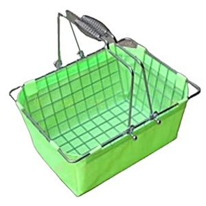 Cesti <span class=keywords><strong>per</strong></span> la <span class=keywords><strong>spesa</strong></span> in rete metallica personalizzabili <span class=keywords><strong>per</strong></span> supermercati e negozi di alimentari, all'ingrosso, con tessuto resistente e facili da trasportare - Product Image 1