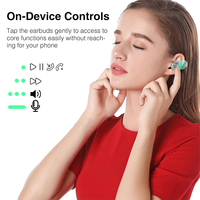 Écouteurs sans fil Bluetooth 5.3 TWS Hi-Fi non-réducteurs de bruit, mini-écouteurs portables sans fil pour le sommeil, casque Bluetooth