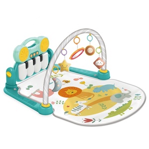 Plastic Pedal Piano &amp; Kick N Play Gym Carpet Musical Fitness <strong>Round</strong> Baby Play Mat for Newborn Baby Sleeping Gym and Mats - Product Image 1